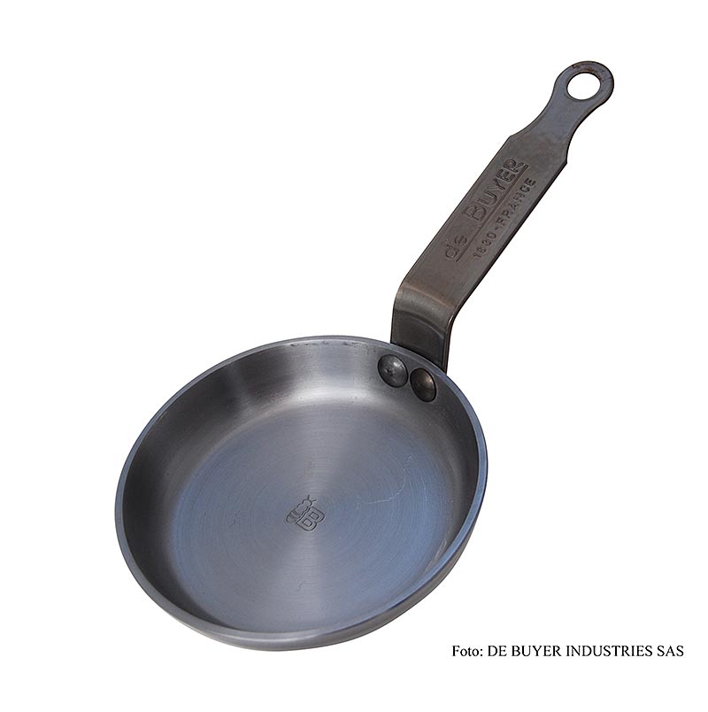 deBUYER "Mineral B Element" jernpande til blinis, ø 12 cm, 2,5 cm høj, 1 stk.