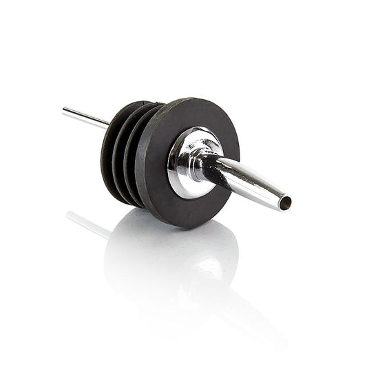 Flaskeudløber - Pour-Rite, med drypring, rustfrit stål, 11 cm lang, ø 4 cm, 1 st