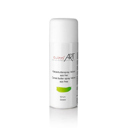 Kakaosmørspray, fløjlseffekt, grøn, Sweet Art, 400 ml