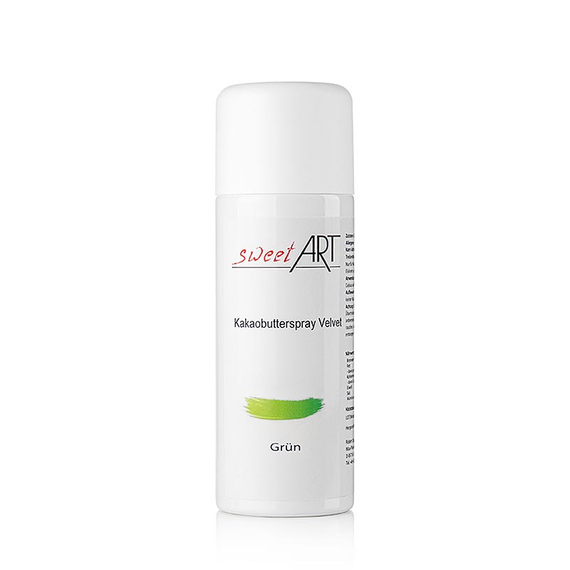 Kakaosmørspray, fløjlseffekt, grøn, Sweet Art, 400 ml