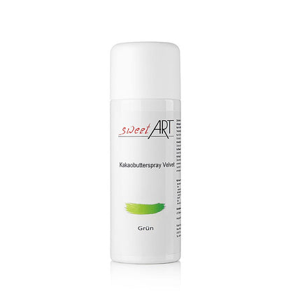 Kakaosmørspray, fløjlseffekt, grøn, Sweet Art, 400 ml