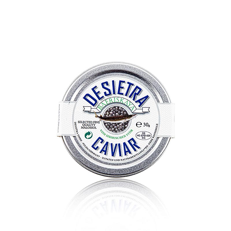 Desietra Baeriskaya Kaviar Malossol 30 g - Baerii størkaviar, 30 g
