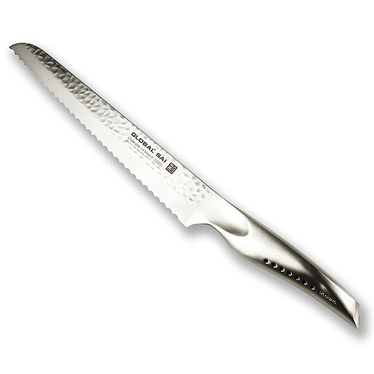 Global SAI-05 Brødkniv, hamret design, 23 cm, 1 stk.