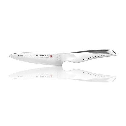 Global SAI-M02 Universalkniv, hamret design, 14,5 cm, 1 stk