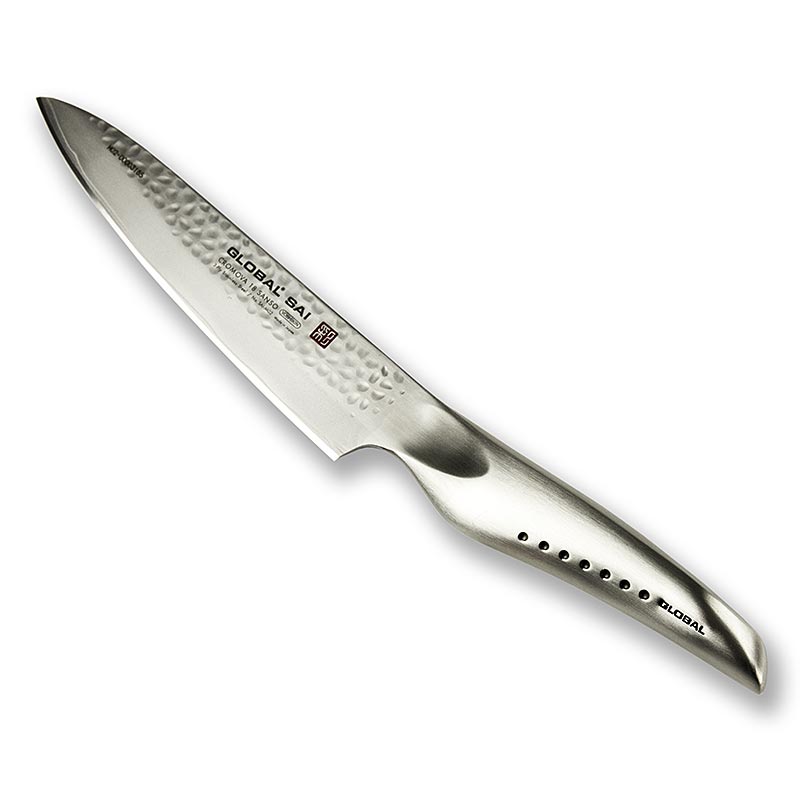 Global SAI-M02 Universalkniv, hamret design, 14,5 cm, 1 stk