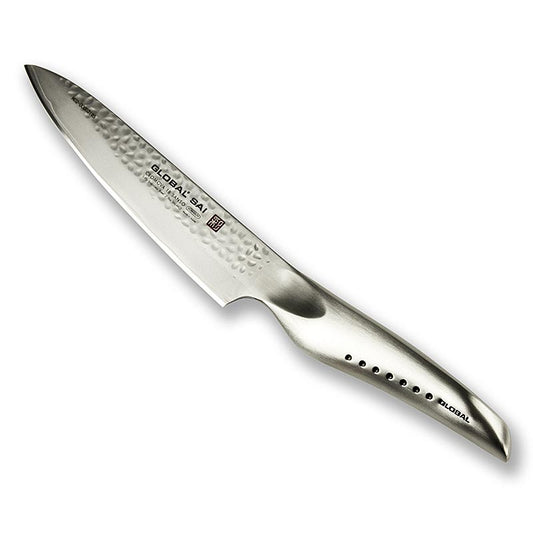 Global SAI-M02 Universalkniv, hamret design, 14,5 cm, 1 stk