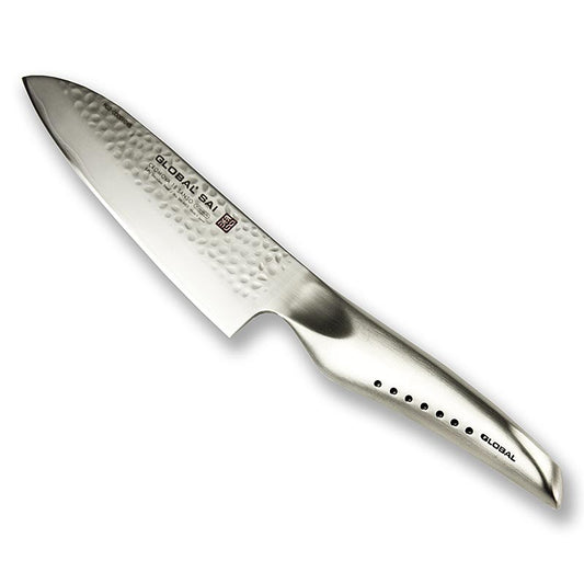 Global SAI-M03 Santokukniv, hamret design, 13,5 cm, 1 stk