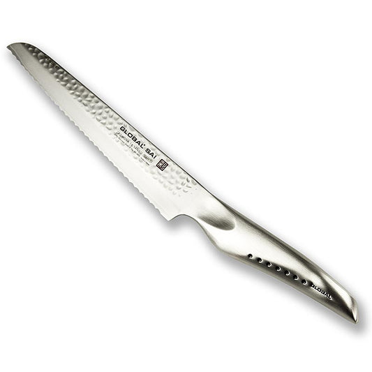 Global SAI-M04 Brødkniv, hamret design, 14 cm, 1 stk