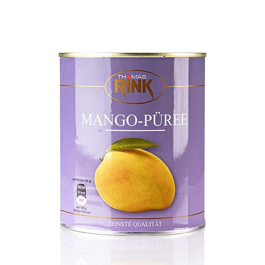 Mangopuré, tilsat sukker, 850 g