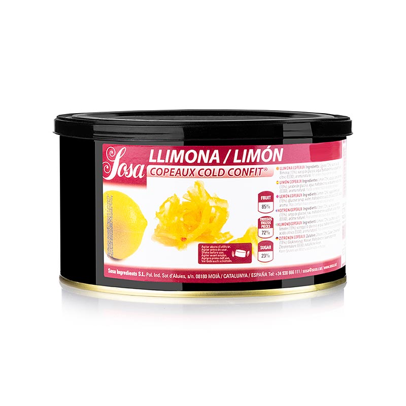 Sosa Cold Confit – citronskalstrimler (zesten) (37785), 1,25 kg