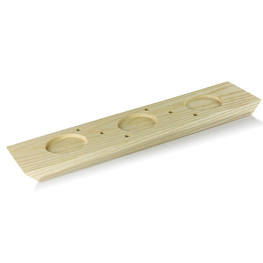 Brødholder, til 6 brød, inkl. 3 fordybninger til dip ø 6 cm, 40x10 cm, 1 stk