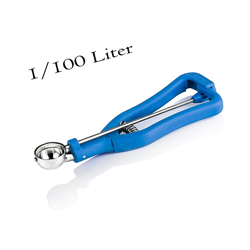 Isskovl 1/100 liter, ø 30 mm, 20 cm lang, rustfrit stål/plast, 1 stk.