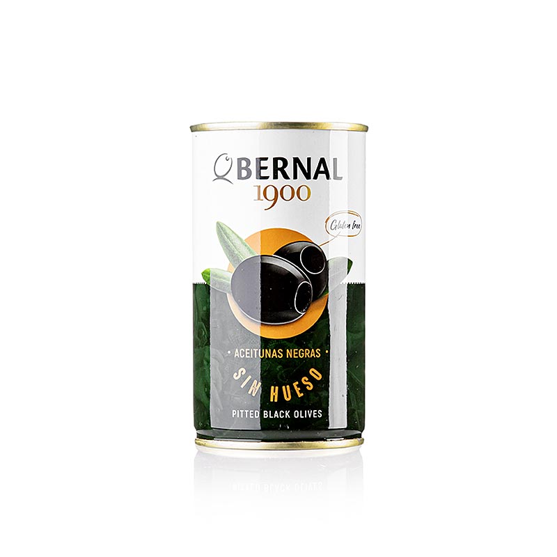 Sorte oliven, uden sten, sorte, i lage, 350 g