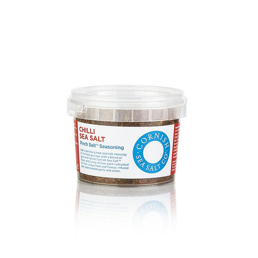 Cornish Sea Salt, havsaltflager med chili fra Cornwall/England, 50 g