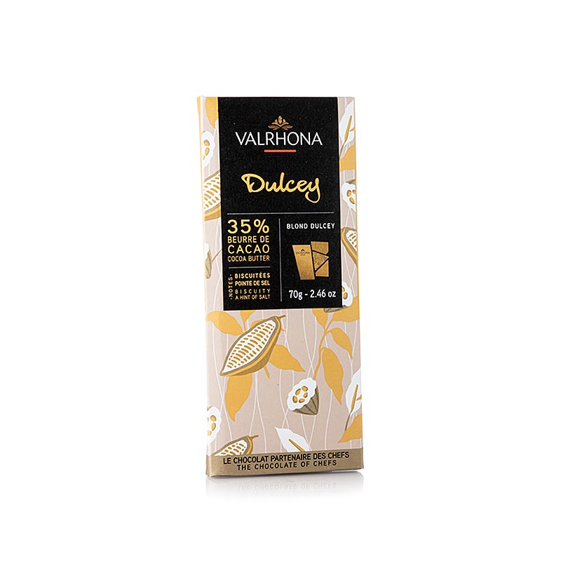 Valrhona Dulcey – lys chokolade, 32 % kakao, 70 g
