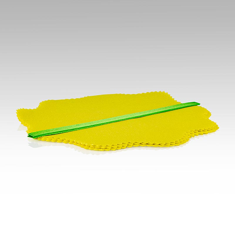 The Original Lemon Wraps – citron-serviet, gul, med grøn sløjfe, 12 stk