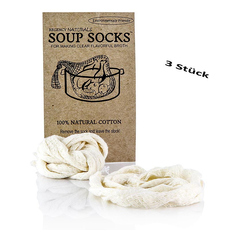 The Original Soup Socks, 100 % naturbomuld, 3 stk.