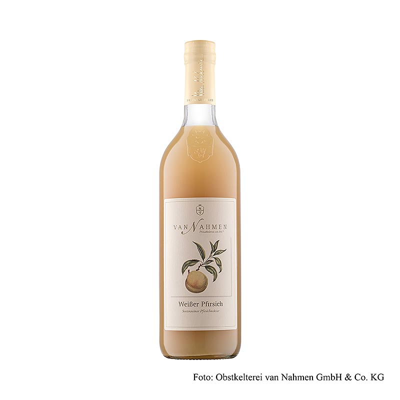 van Nahmen - Hvid ferskennektar 50 % friskpresset saft, 750 ml