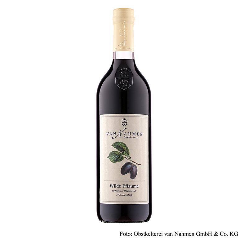 van Nahmen – Vilde blommer, 100 % sortenren friskpresset saft, 750 ml