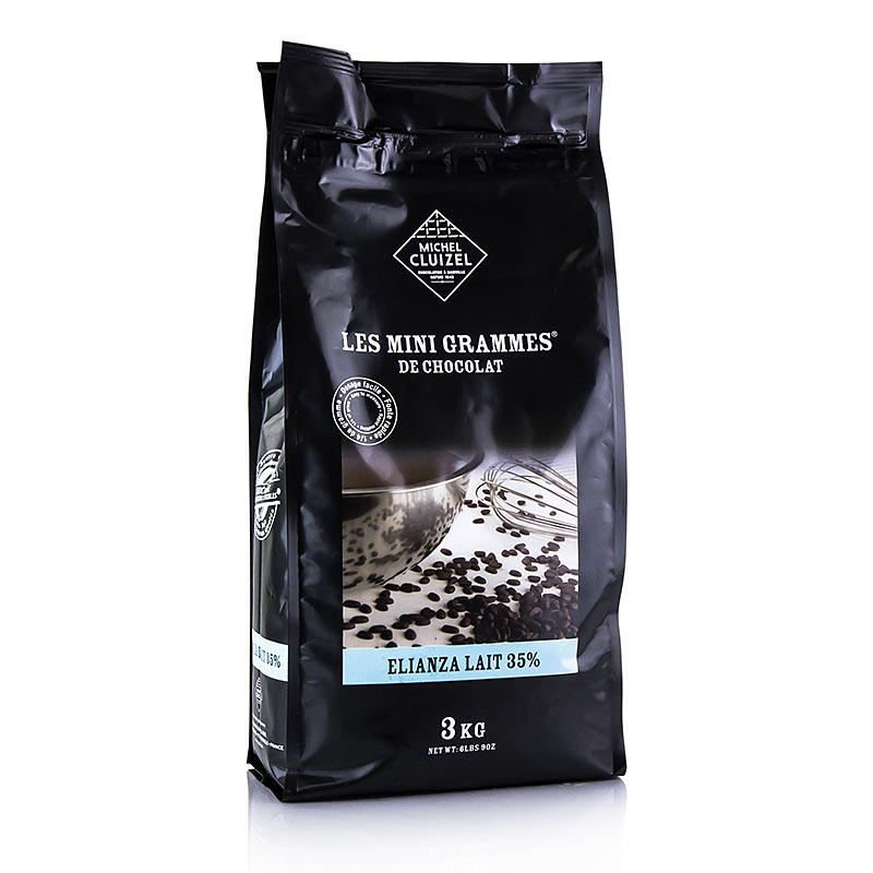 Elianza 35 %, mælkechokolade, Grandes Teneurs, Callets, Michel Cluizel, 3 kg