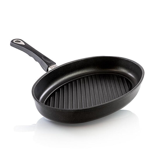 AMT Gastroguss, fiskepande med grillbund og fedtkanal, induktion, 35x24 cm, 1 st