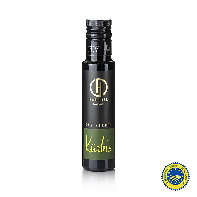 Græskarkerneolie fra Steiermark g.g.A., 100 % ren, Hartlieb, 100 ml