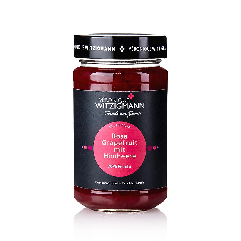 Rosa grapefrugt med hindbær - frugtpålæg, 225 g