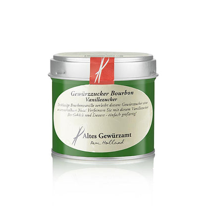 Krydderisukker "Bourbon", rørsukker med Bourbon-vanilje, Altes Gewürzamt, 150 g