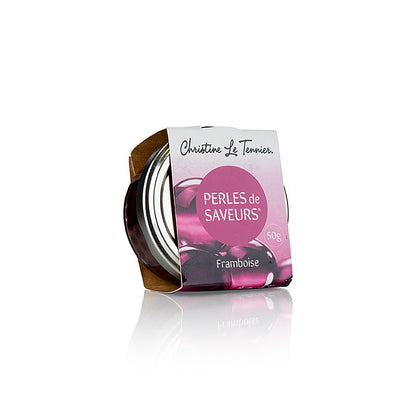 Frugtkaviar "Hindbær", perle størrelse 5 mm, kugler, Les Perles, 50 g