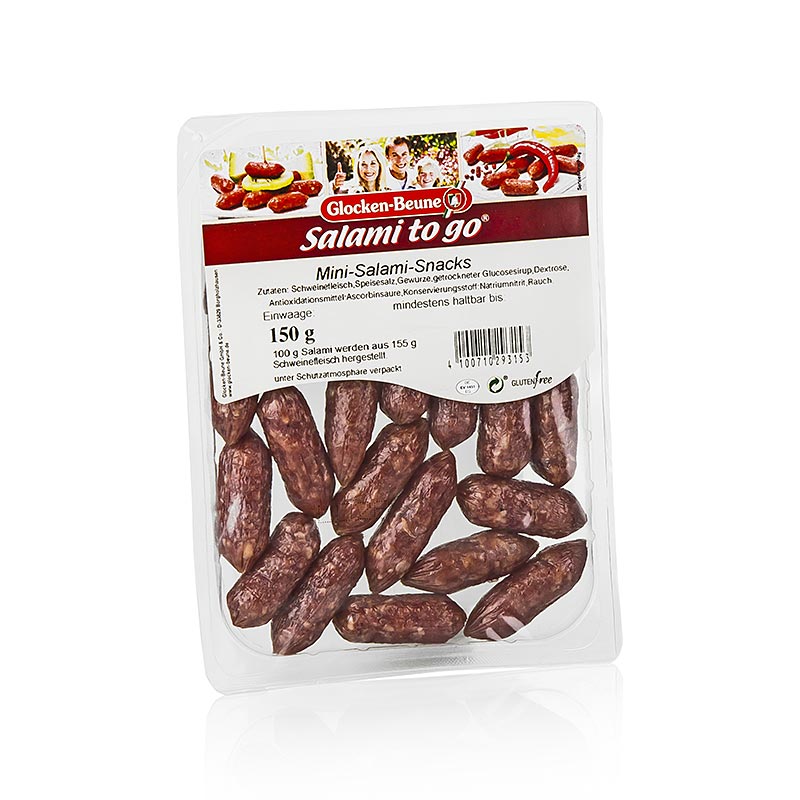 Mini-salami, små mildt røgede pølser, ca. 20-24 stk., 150 g