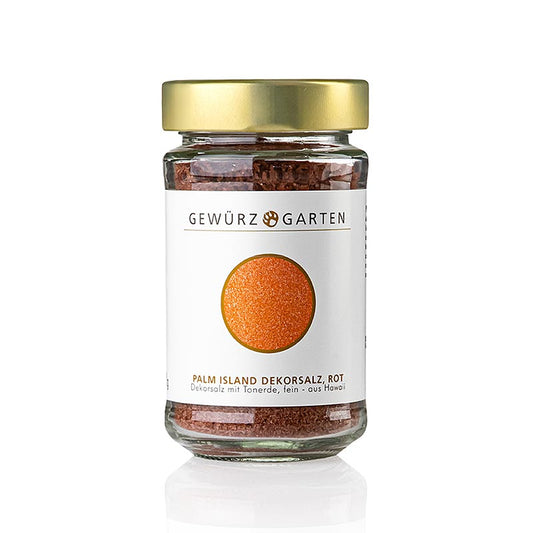 Gewürzgarten Palm Island Pacific-salt, dekorationssalt med rød ler, fint, Hawaii, 220 g