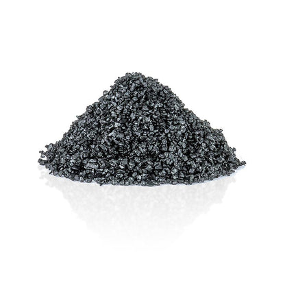 Palm Island, sort Stillehavssalt, dekorationssalt med aktivt kul, groft, Hawaii, 1 kg