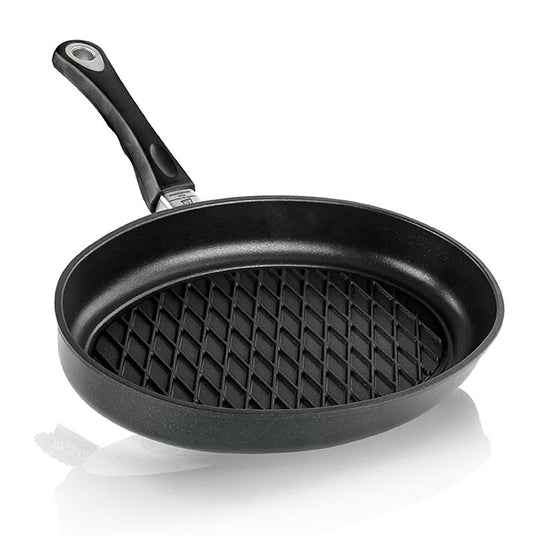 AMT Gastroguss, grillpande, oval, med BBQ-rombe-mønster 35x24 cm, 1 stk