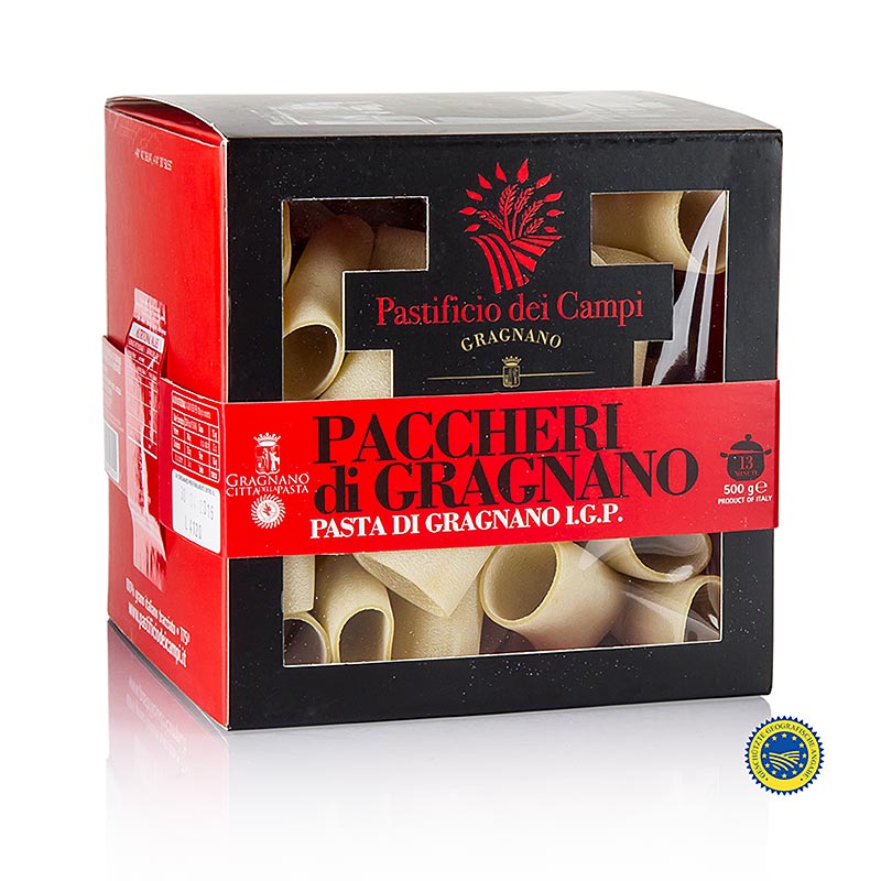 Pastificio dei Campi - No.55 Paccheri (halve cannelloni), Pasta di Gragnano, 500 g