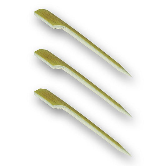 Bambusspyd, med bladende, 12 cm, 100 stk