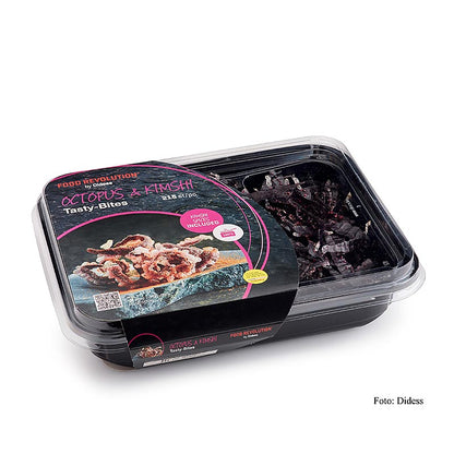 Tasty Bites "Octopus-Kimshi" – fingermad på risbasis til friturestegning, 160 g