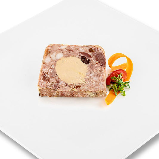 Terrine af due med kirsebær og andeleverpostej (20 %), Rougie, 1 kg