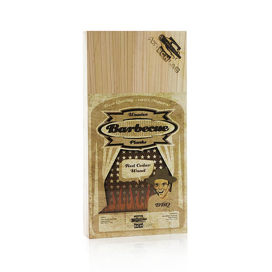 Grill BBQ - Wood Planks grillbrædder, cedertræ (Red Cedar), 15x30x1,1 cm, 3 stk