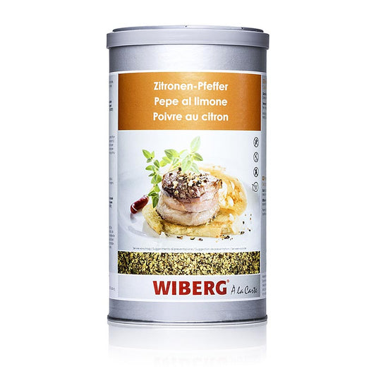 Wiberg citron-peber, krydderiblanding, grov, 750 g