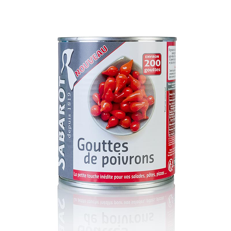 Paprikadrops, røde, Sweety Drops, "Gouttes de Poivron", 793 g