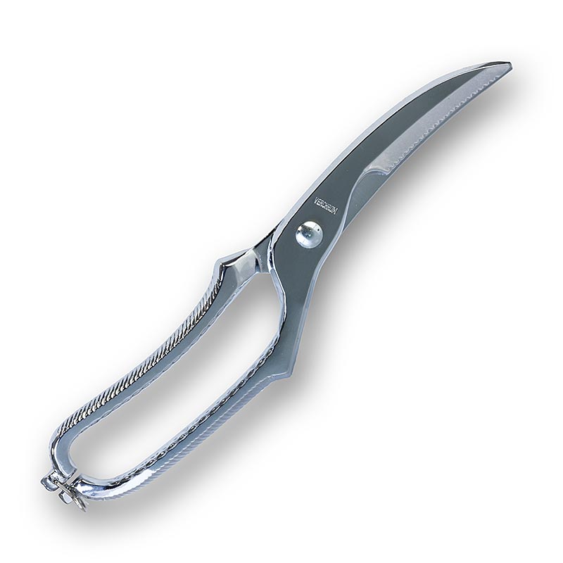 Fjerkræsaks, rustfrit stål, 25 cm lang, 1 stk