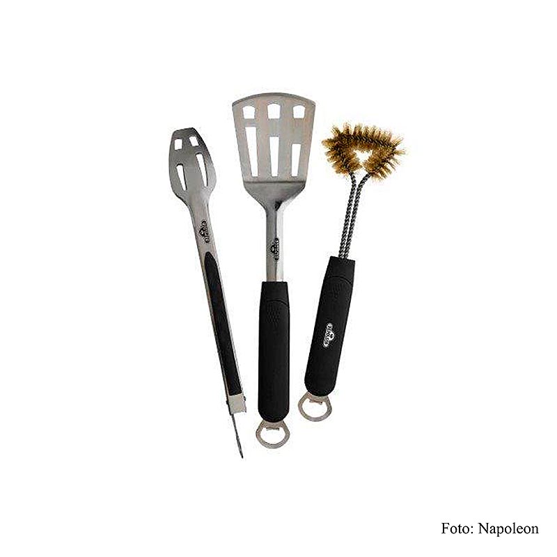 Napoleon grilltilbehør - Grillbestiksæt, 3-delt, Travel Q-serien, 3 stk.