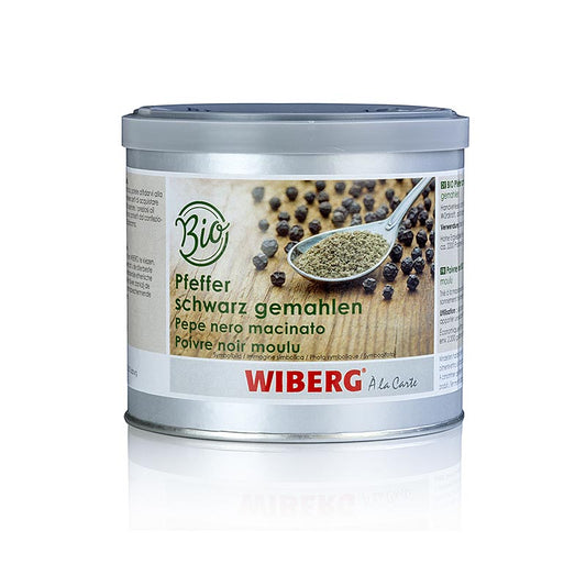Wiberg ØKOLOGISK peber, sort, malet, 220 g