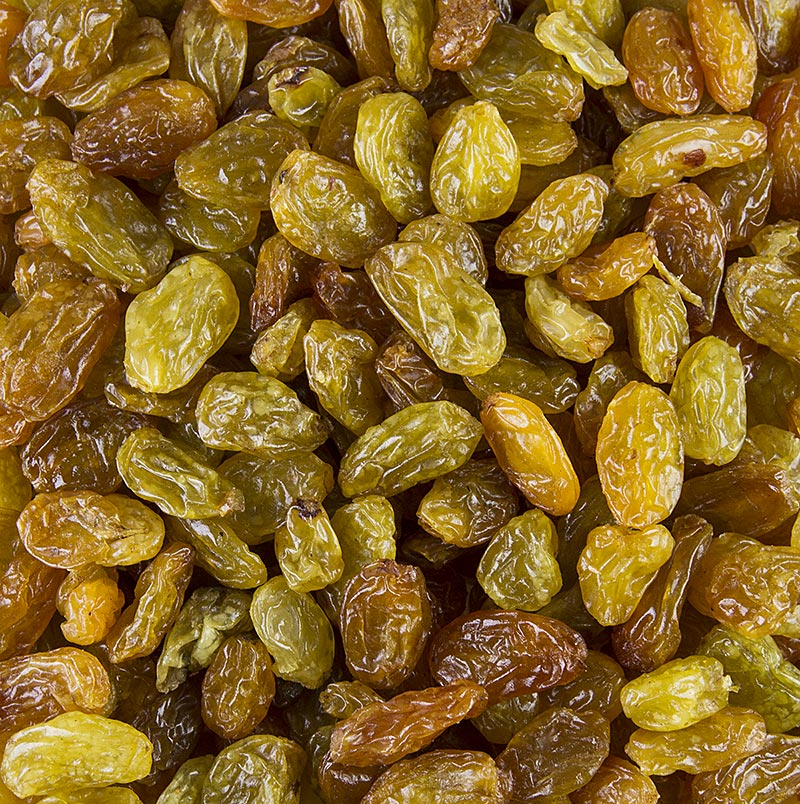 Jumbo-vinbær, grønne/gule, svovlbehandlede, Chile (ligner sultaniner), 1 kg