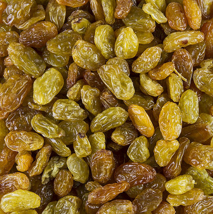 Jumbo-vinbær, grønne/gule, svovlbehandlede, Chile (ligner sultaniner), 1 kg
