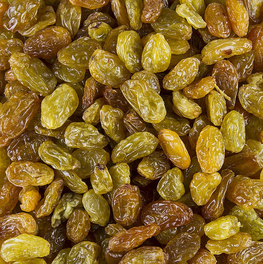 Jumbo-vinbær, grønne/gule, svovlbehandlede, Chile (ligner sultaniner), 1 kg