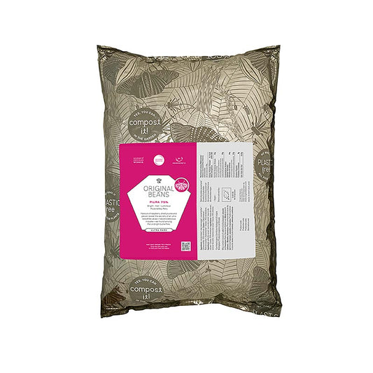 Piura Porcelana Peru, 75 %, bitter couverture, callets, Original Beans, økologis