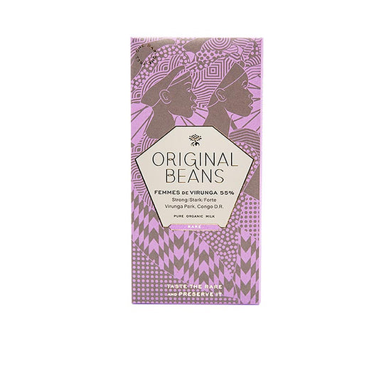 Femmes de Virunga Kongo, 55 % mælkechokoladeplade, Original Beans, økologisk, 70 g