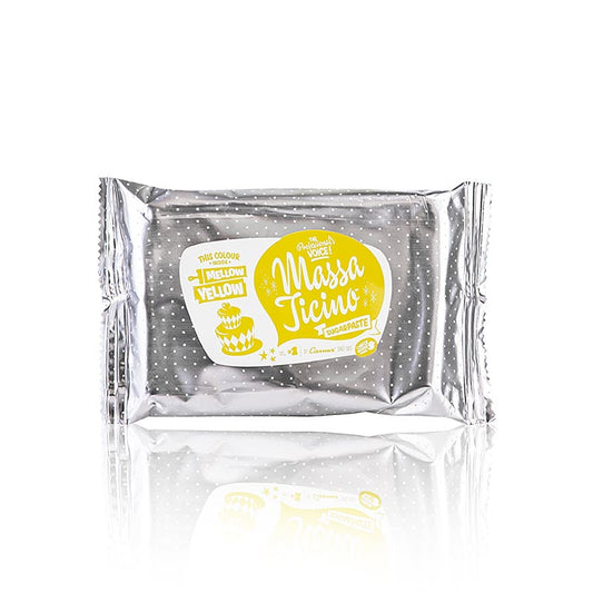 Massa Ticino - kagepyntemasse, Mellow Yellow, vegansk, AZO-fri, 250 g