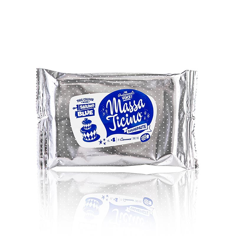 Massa Ticino - Kagepyntemasse, Sailing Blue, vegansk, AZO-fri, 250 g